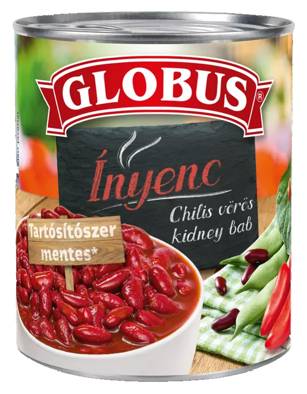 GLOBUS Chilis vörös kidney bab 400g/240g